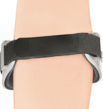 OTC forearm compression strap laid flat showing full length and design