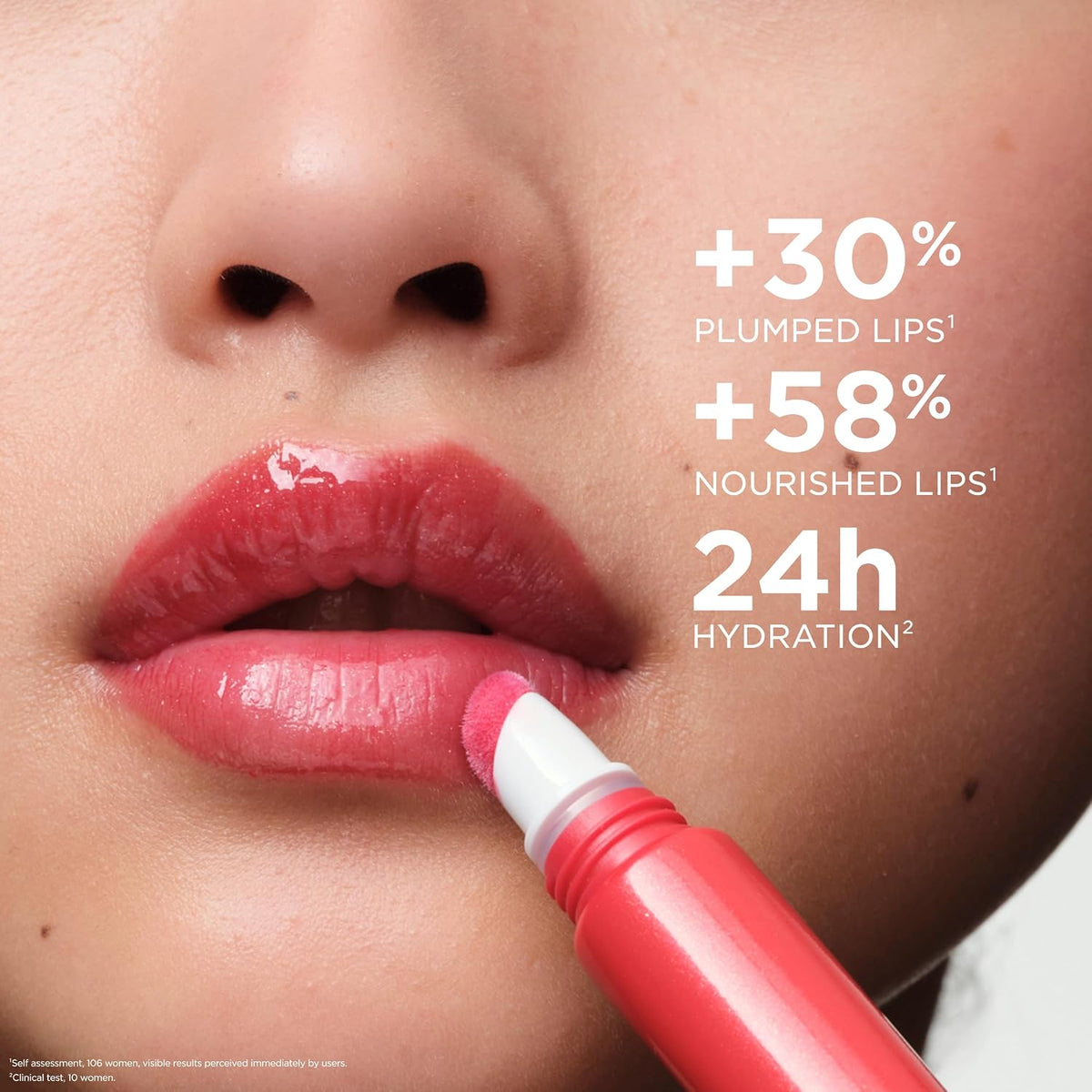 Clarins peptide plumping lip gloss applicator tip
