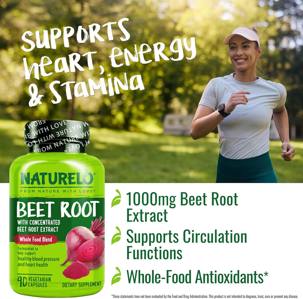Naturelo Beet Root 90 Capsules organic whole food blend details