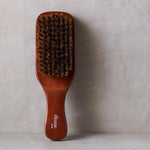 Diane Premium 100% Boar Bristle Club Wave Brush for Men, Wood Handle - Image 3