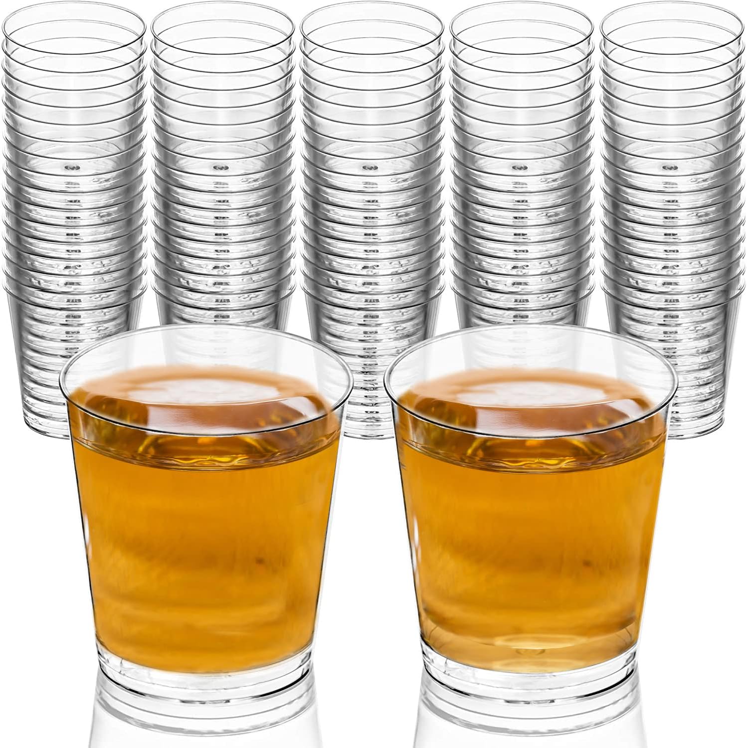 DecorRack 1 Ounce Shot Glasses 80 pack front view party supplies