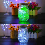 Cynzia outdoor decorative solar jar lights setup