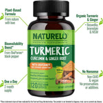 NATURELO plant-based capsules packaging side profile