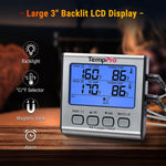 Built-in flip out counter stand on the TempPro barbecue thermometer