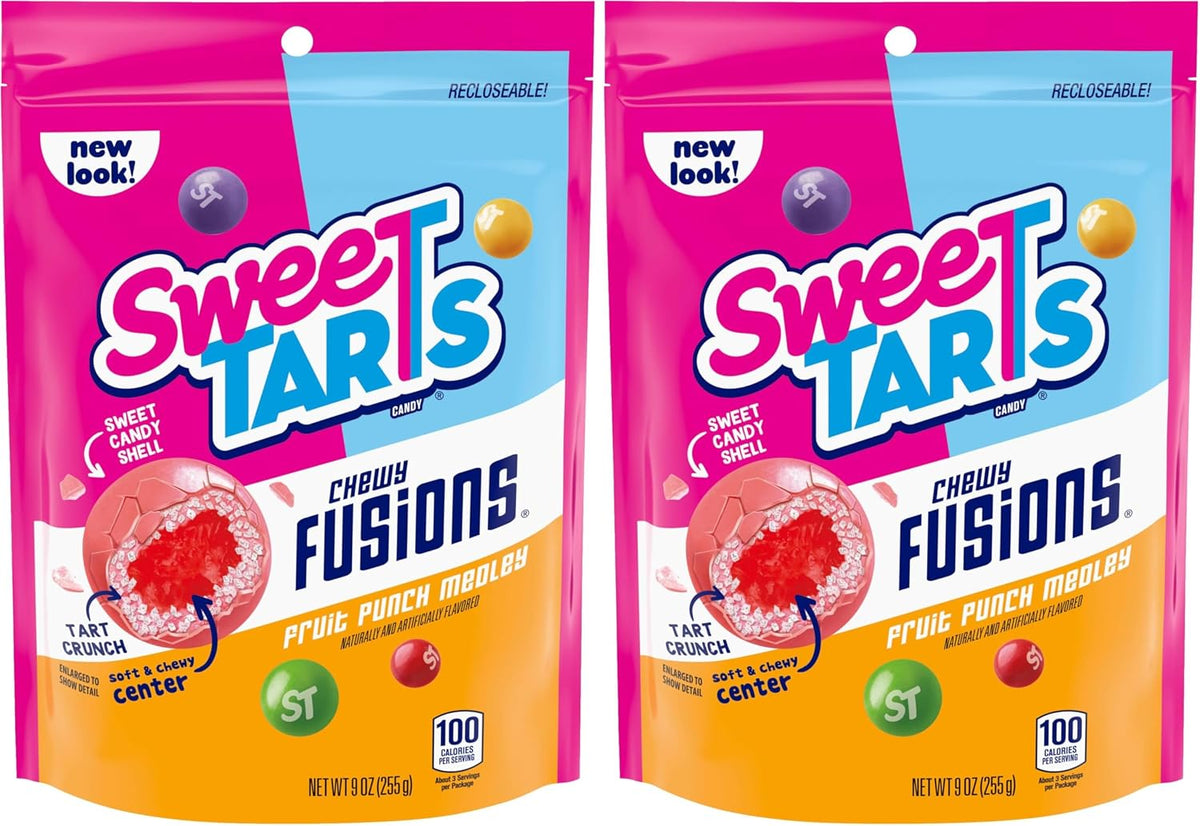 SweeTARTS Mini Chewy Candy, Mixed Fruit Flavors (Cherry, Grape, Lemon, Apple & Orange), Sweet & Tart Chewy Candy, 12 oz Bag - Image 14