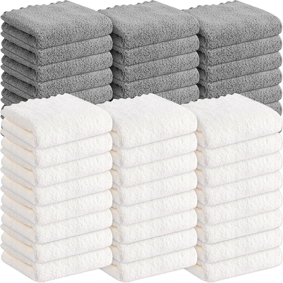 Mixweer 40 pack toddler washcloths packaged together