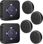 Dog Door Bell, Wireless Doggie Doorbells for Potty Training,Dog Bells to Go Outside, Dog Bells with Waterproof Touch Button, Dog Bell with 1 Receiver and 3 Transmitters, Black - Image 12