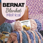 Bernat Purple Sky yarn 2 pack ball texture close up