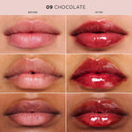 Clarins Lip Comfort Oil texture and shine display