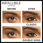 L'Oreal Paris Navy eyeliner showing built-in sharpener feature