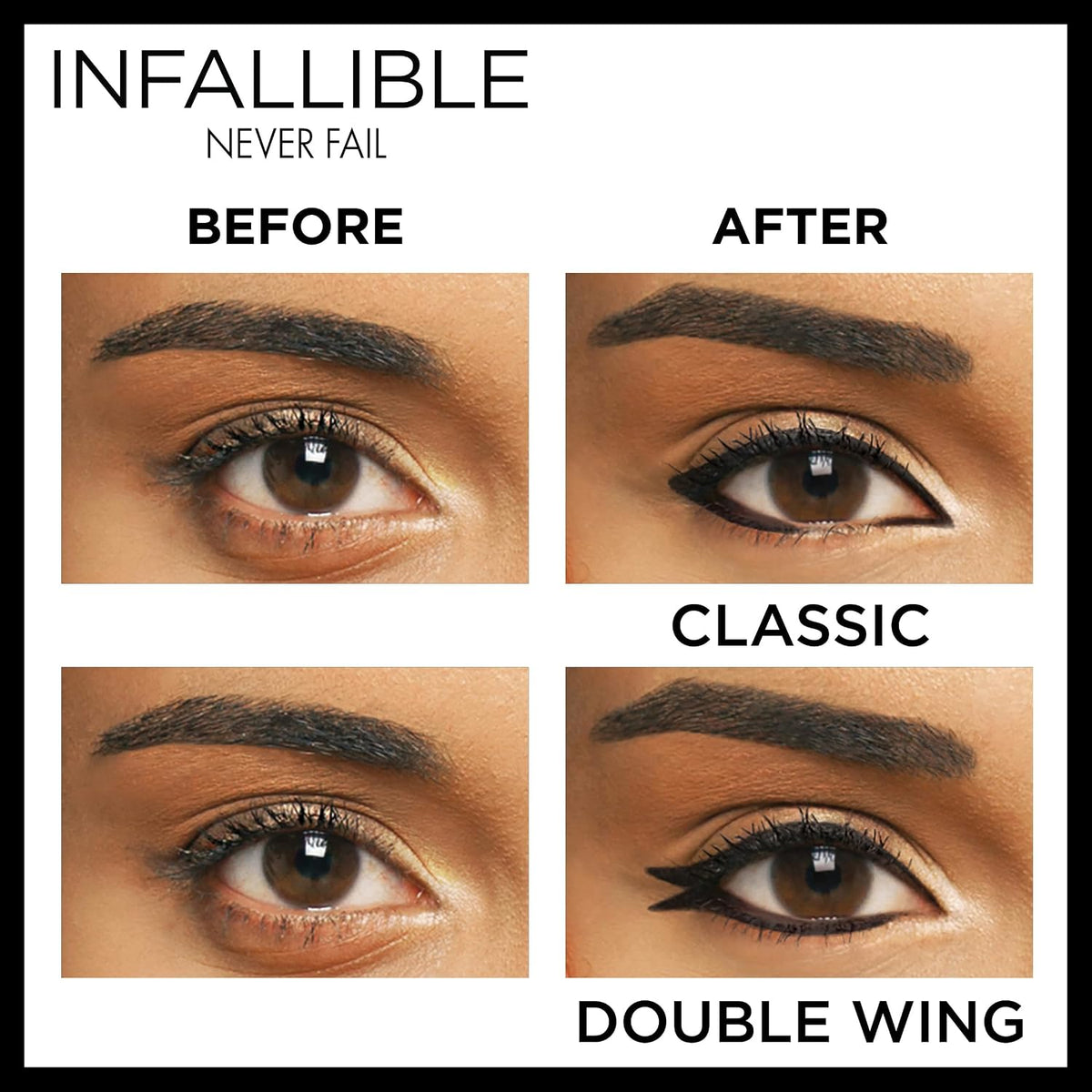 L'Oreal Paris Navy eyeliner showing built-in sharpener feature