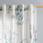 MYSKY HOME Sheer Curtains 108 Inch Length Semi Flax Linen Floral Farmhouse Curtains for Living Room Sliding Glass Door Window Curtain Panels Light Filtering Privacy Protect Drapes Set, Yellow, 2 Pcs - Image 14
