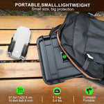 Lekufee rugged carrying case side profile and secure latches