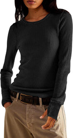 Morhuduck imported long sleeve fashion top