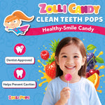 Sugar free lollipops with xylitol for kids dental health.