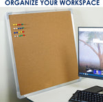 Wall hanging memo board installed