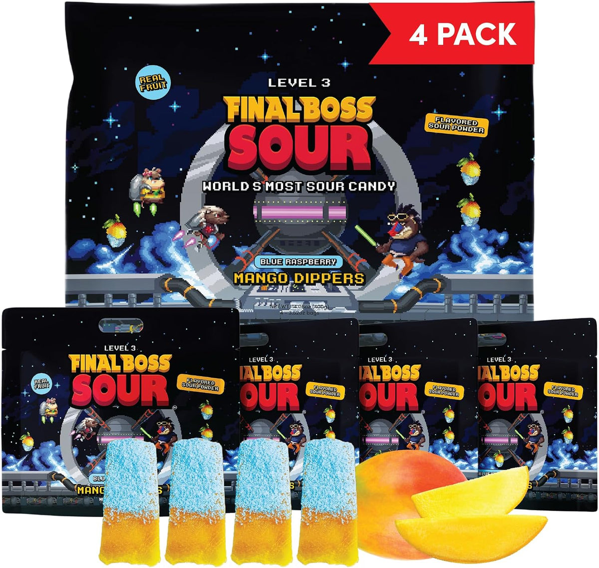 Final Boss Sour variety pack ingredients and label details