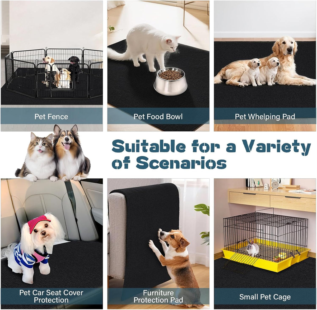 Wibeelee floor protector mat for pets on hardwood