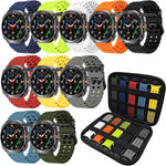 Sport Band &Storage Case Compatible for Galaxy Watch Ultra 2/1 | No Gap Waterproof Wristband,Soft Silicone Strap,for Samsung Galaxy Watch Ultra 2/Ultra 47mm(2026/2025/2024) Men Women - Image 9