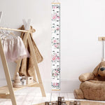 LoveNite height wall chart close up of floral canvas design