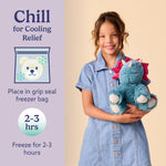 Warmies lavender scented Triceratops toy lifestyle shot