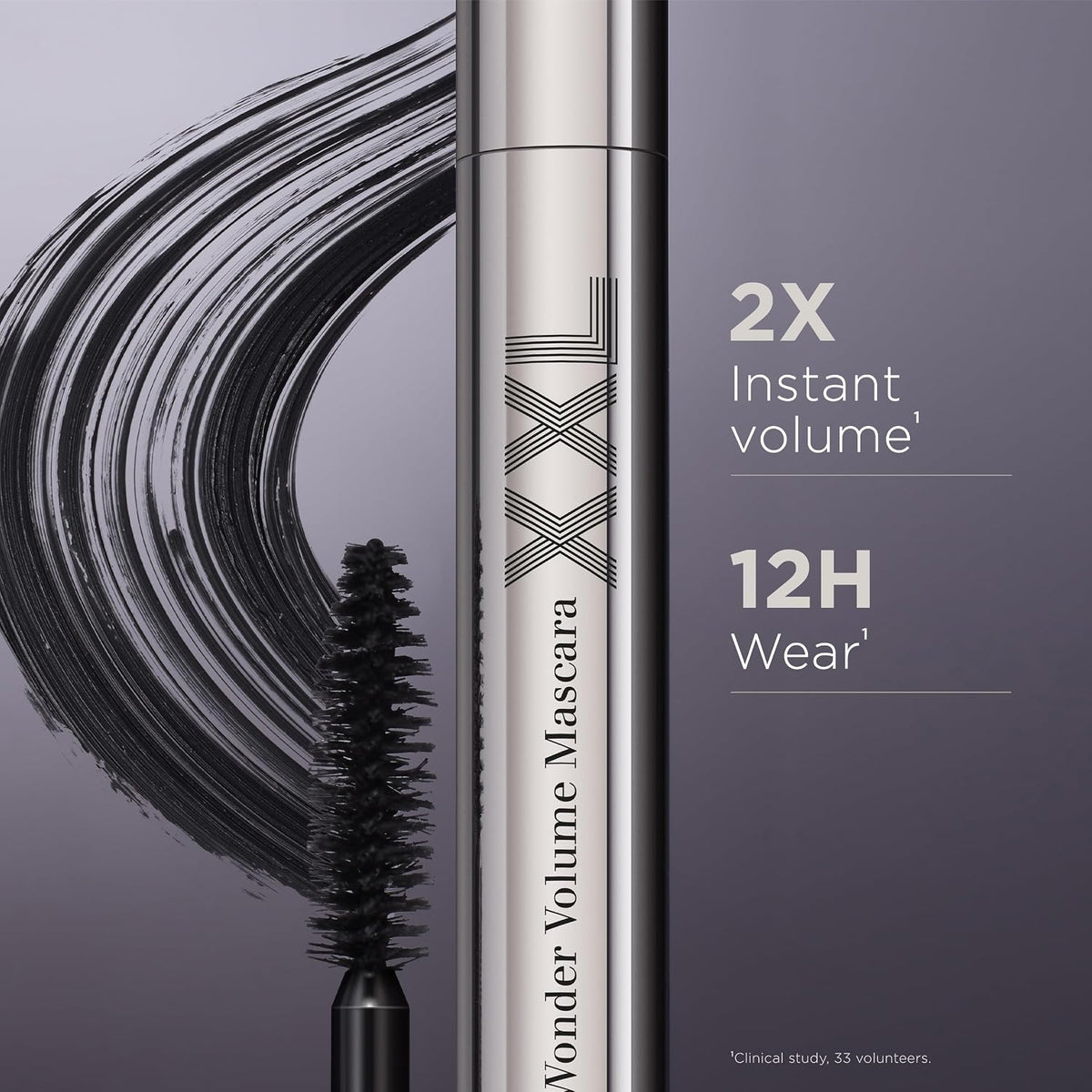 Clarins Wonder Volume Mascara XXL silver tube packaging