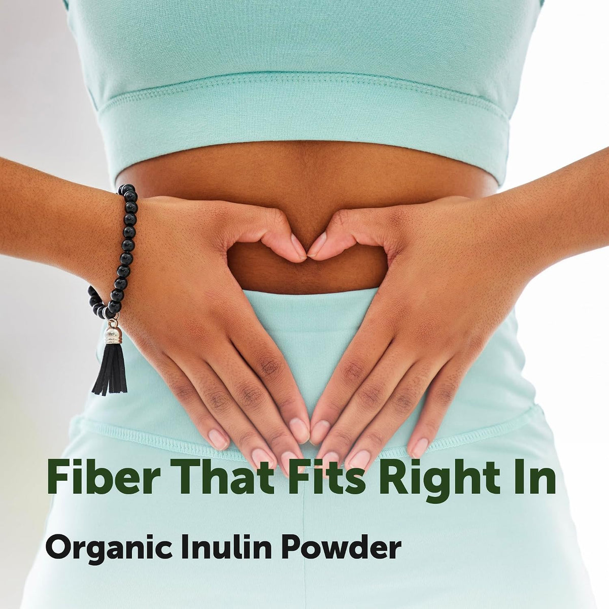 Micro Ingredients Organic Inulin FOS Fiber Powder blended into a morning fruit smoothie