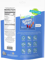 YumEarth allergy friendly gluten free fruit snacks individual pouches laid out on a clean surface.