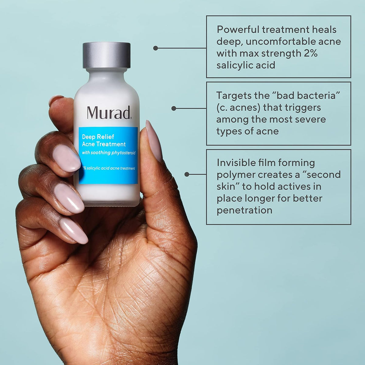 Murad Deep Relief Acne Treatment bottle for painful breakouts