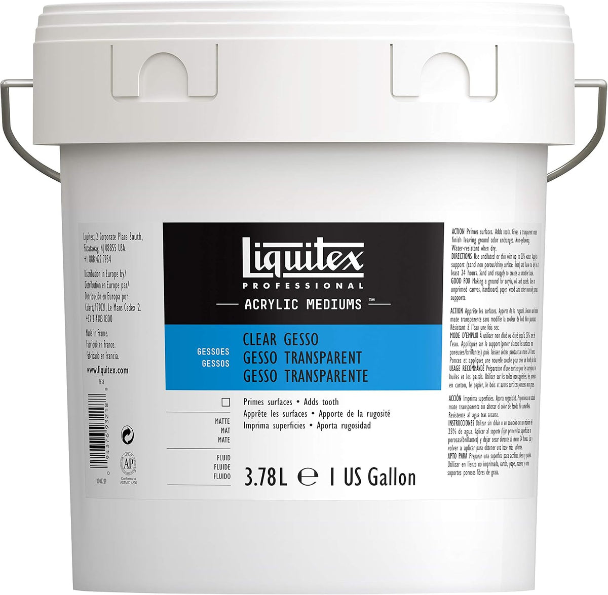 Liquitex Professional Gesso Surface Prep Medium, 118ml (4-oz), White - Image 14