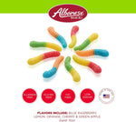 Albanese gluten free fat free sour mini neon worms nutrition label