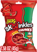 Lucas Skwinkles candy chunks on a plate for party snack