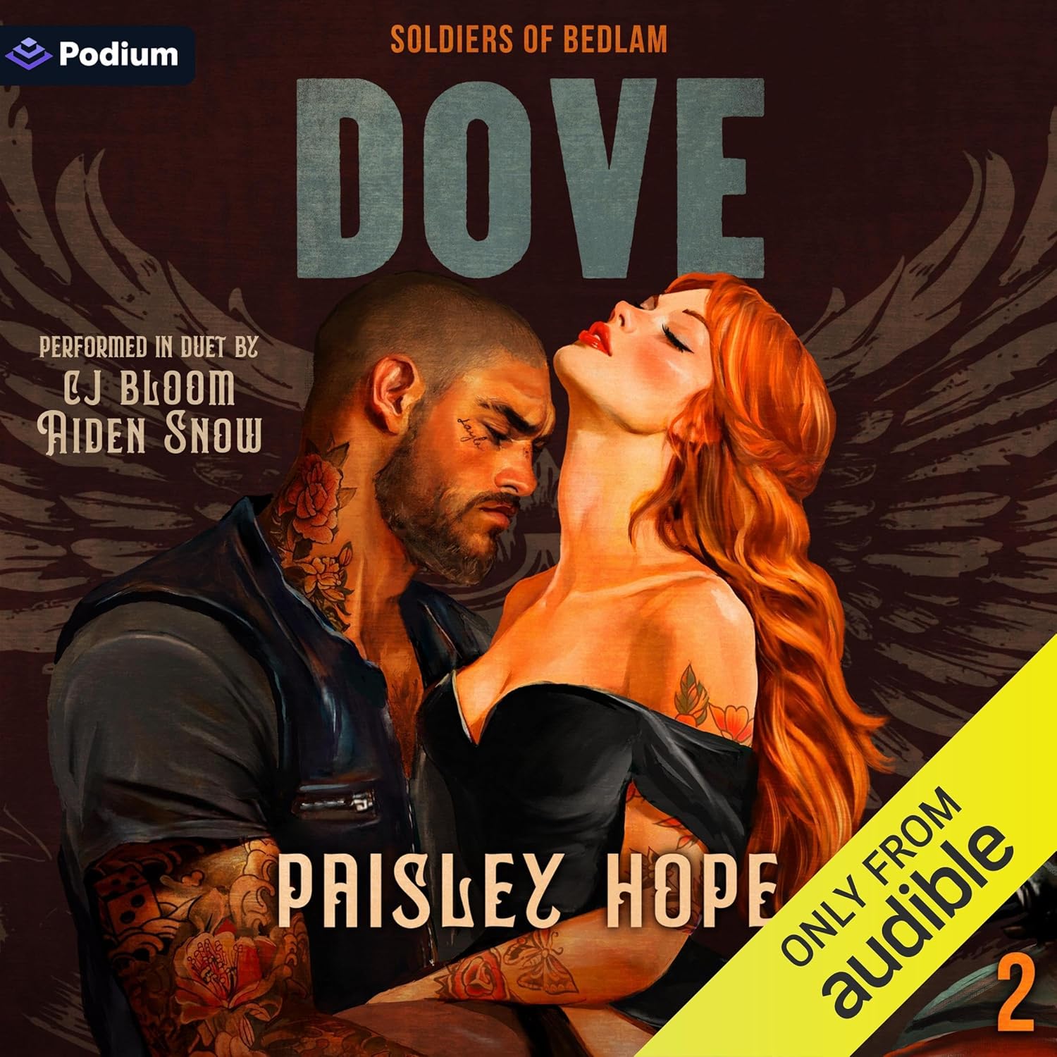 Paisley Hope Dove Soldiers of Bedlam Book 2 paperback front cover view dark motorcycle club romance novel