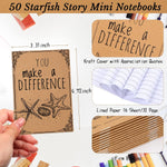 Seajan kraft notebooks with starfish story design