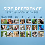 Back lock view emphasizing the secure buckle closure mechanism of the all-weather pet vest.