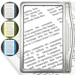 MAGNIPROS Patented 5X Large LED Page Magnifier with Detachable Stand | Eye Caring 3 Color Light Modes & Anti-Glare Lens to Reduce Eye Strain-Ideal for Reading Fine Print, Crafting, Low Vision Seniors - Image 10