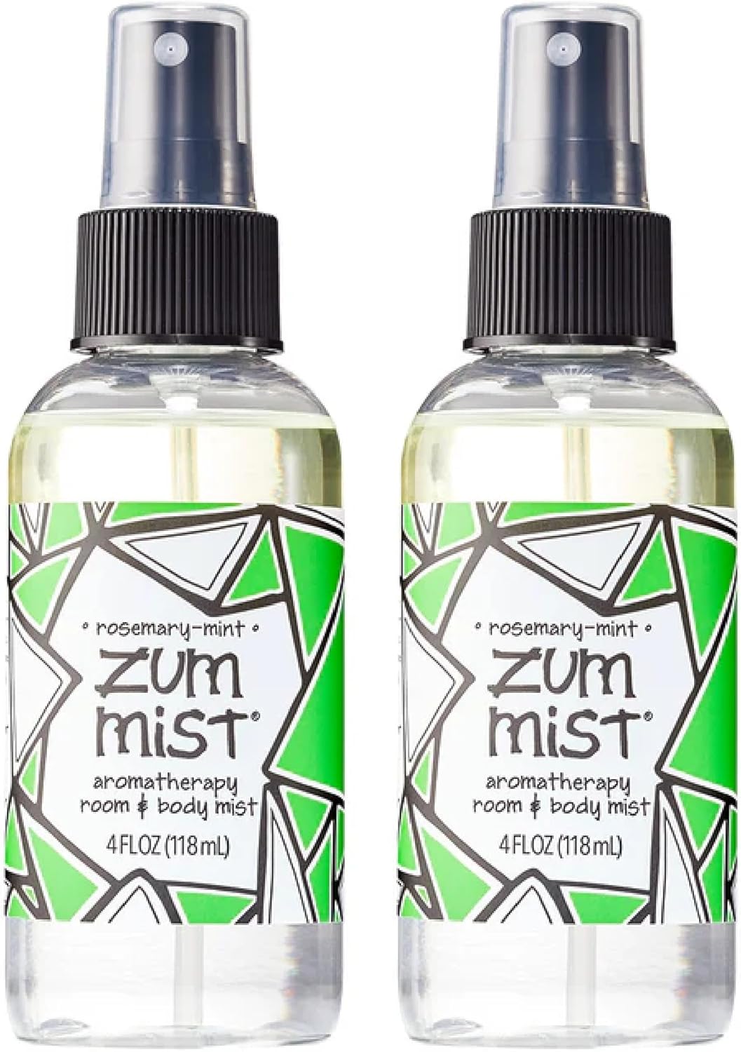 Indigo Wild Zum Mist Room & Body Spray - Aromatherapy Essential Oil Spray - Natural Body Mist & Room Spray - Rosemary-Mint Scent - 4 fl oz (2 Pack) - Image 1