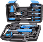 CARTMAN 39-Piece Household Tool Set, Yellow Hand Kit With Storage Case | Complete assortment for home repairs, DIY projects, furniture setup, crafting, and daily household fixes in toolbox. - Image 11