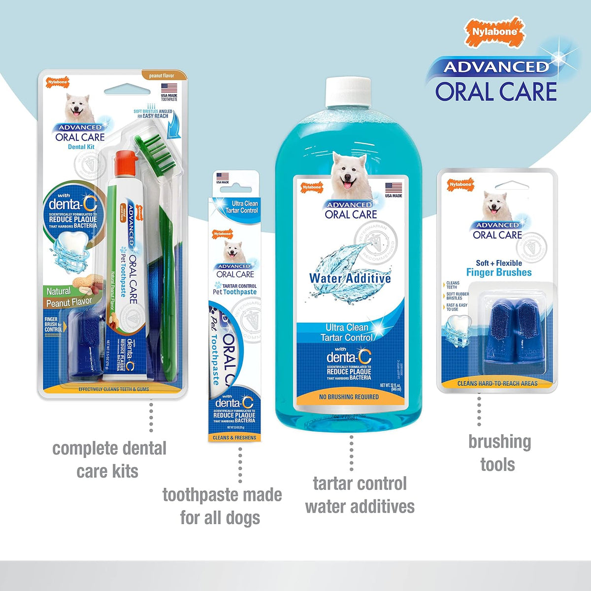Nylabone toothbrush built in tongue cleaner
