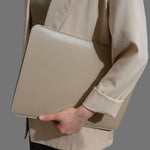 Benfan khaki laptop case texture detail