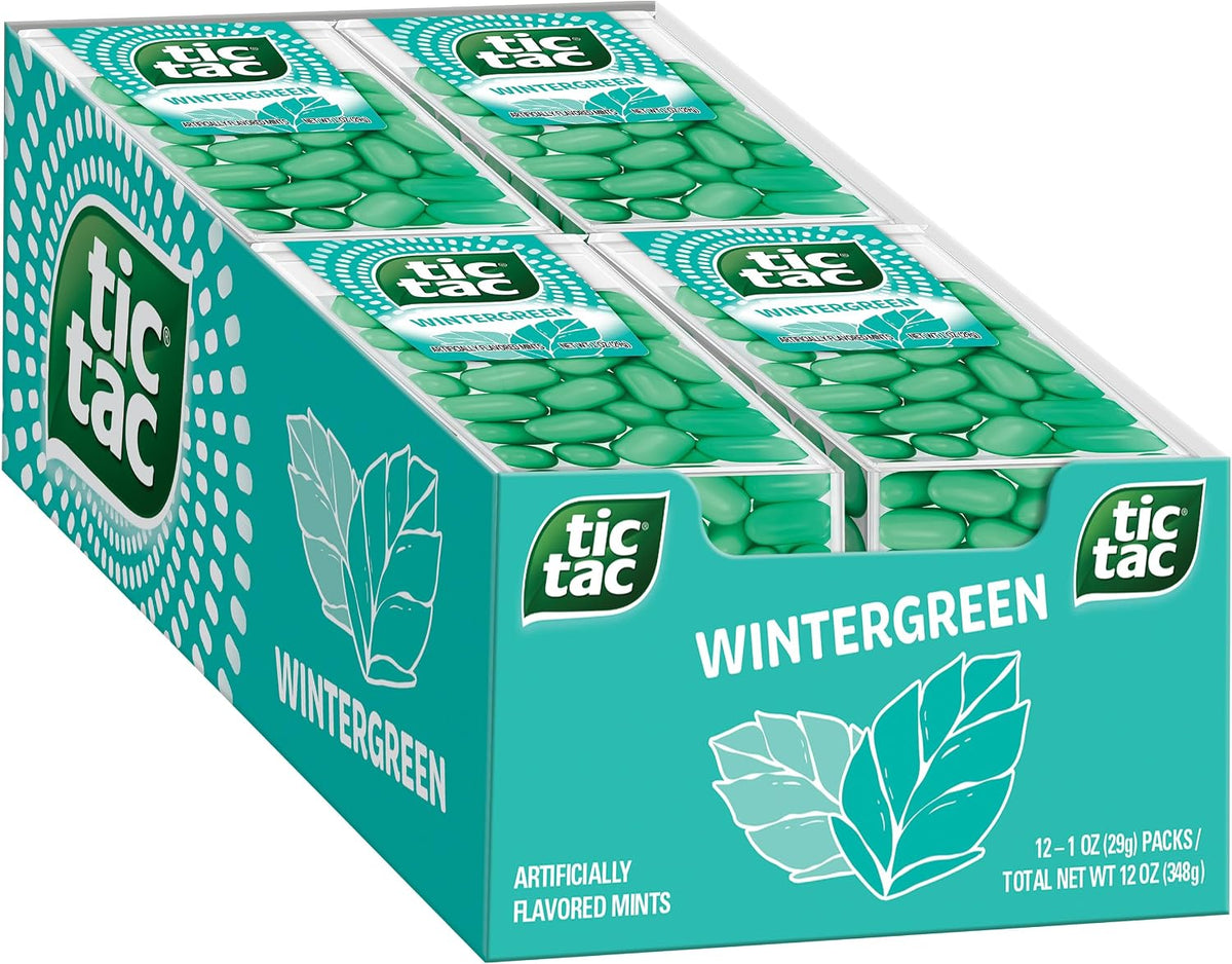 Tic Tac Wintergreen, On-the-Go Breath Mints, Pocket-Sized Mints, 100 pieces, Bulk 12 Pack, 1.7 oz Each - Image 10