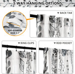 MEETSKY cotton linen style window drapes
