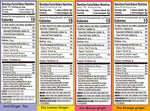 Assorted flavors of Gem Gem chewy ginger candy bags displaying Original, Mango, Orange, and Lemon selections.