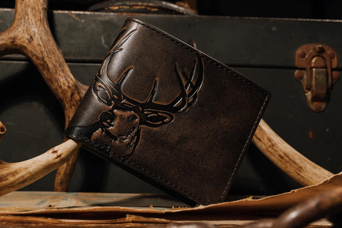 House of Jack Co. leather wallet camouflage lining interior