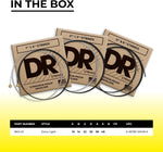 DR Strings branding and logo on product packaging