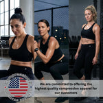 CompressionZ tummy control fitness leggings lifestyle shot