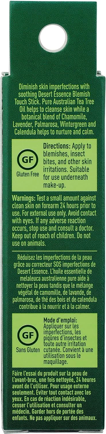 Desert Essence herbal blemish stick tube open angle