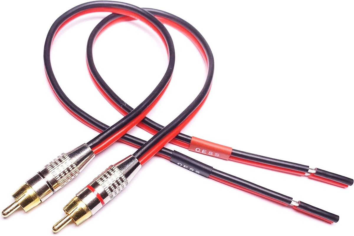 CNCESS RCA Male to Speaker Wire Cable, 3 ft, 2-Pack - Image 11