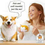 Corgi Palace Momo Butt Mug showing ceramic handle