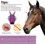 High stretch fabric detail of Weewooday equine face mask